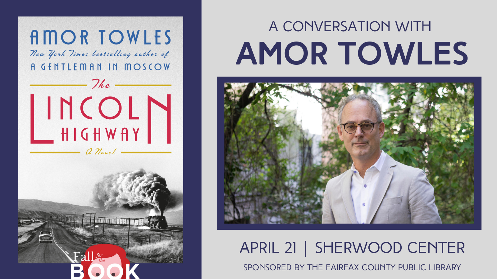 Amor Towles Fall for the Book Festival