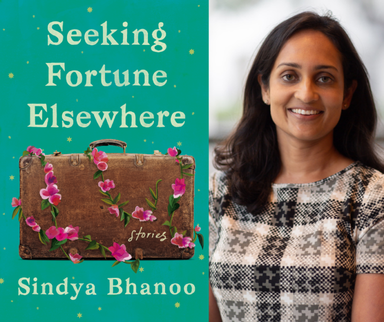 Sindya Bhanoo & book cover