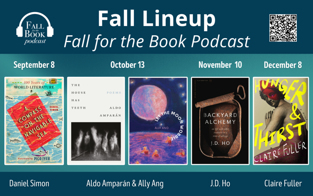 book covers for Fall for the Book podcast